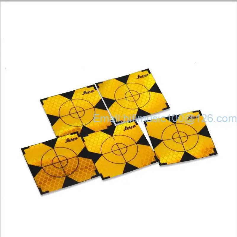 

New 300pcs Yellow Reflector Sheet Reflective Tape Target for Total Station