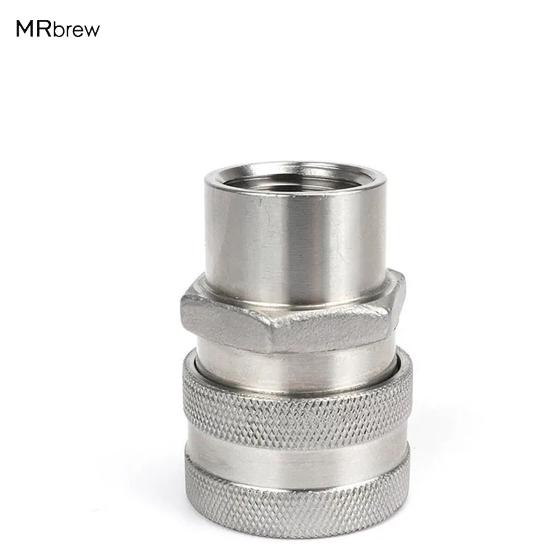 

Stainless Steel 304 Female Quick Disconnect Set, Homebrew Fitting, 1/2"NPT
