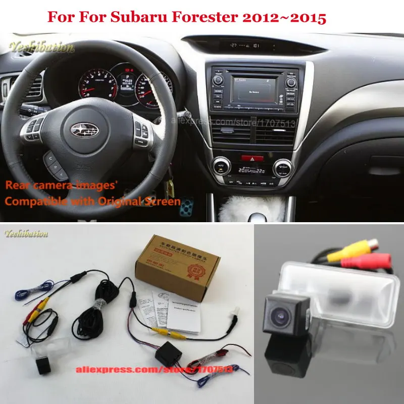 Автомобильная камера заднего вида HD с функцией ночного видения для Subaru Forester 2012 2015