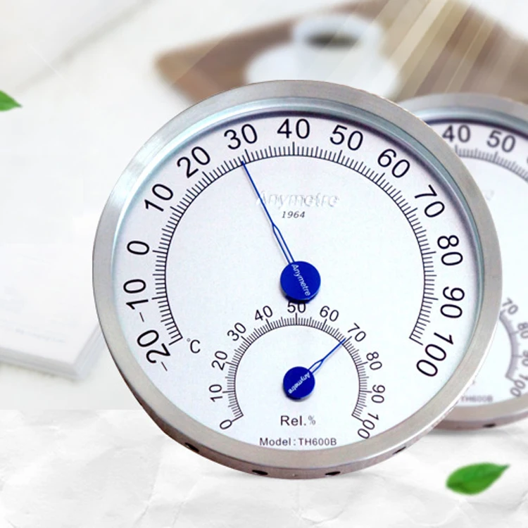

Sauna Room Stainless Steel Shell Hyprometer Thermometer