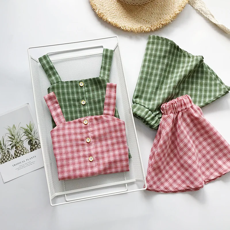 baby suit Gooporson Kids Clothes Summer Toddler Flower Hollow Out Top&shorts Baby Girls Clothing Set Korean Fashion Children Outfits pajamas for girls