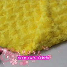 Желтая роза/rosette Swirl Minky ткань Cuddle Velboa-ПВ плюш ткань продается двором
