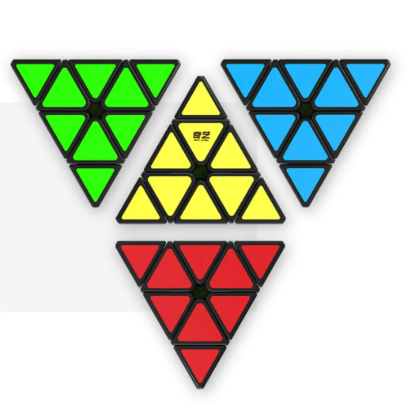 3*3*3 Пирамида скоростной Кубик Рубика для профессионалов Волшебная кубическая мозаика обучающая красочная игрушка для детей