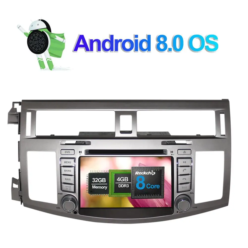 Clearance Android 8.0 Octa Core 4GB RAM Car Auto Radio Stereo For Toyota Avalon 2007 2008 2009 2010 DVD Multimedia Player Bluetooth Wifi 1