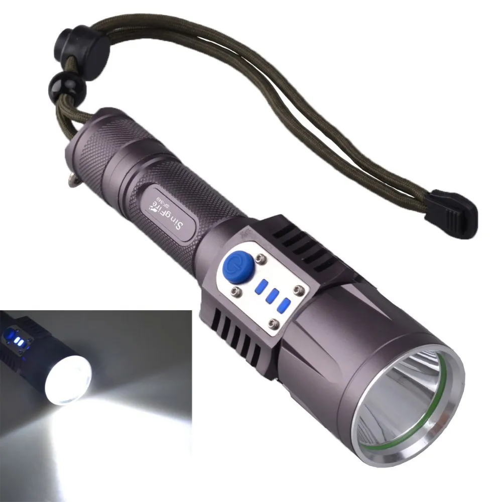 SingFire SF-349 CREE XML U2 1000LM 5-Mode Ultra Brightness LED w/USB Rechargeable Flashlight 1*18650 Battery