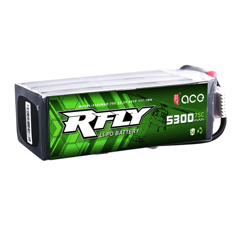 ACE RFLY в виде буквы R fly 6S Перезаряжаемые Lipo Батарея 1850 мА/ч 3300 5300 6000 75C 700 вертолет 70 90
