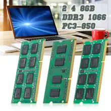 Из-за Ram DDR3 1066 PC3-8500 ноутбука оперативная память 2 ГБ/4 ГБ/8 ГБ 1,5 V 204PIN SO-DIMM Лот