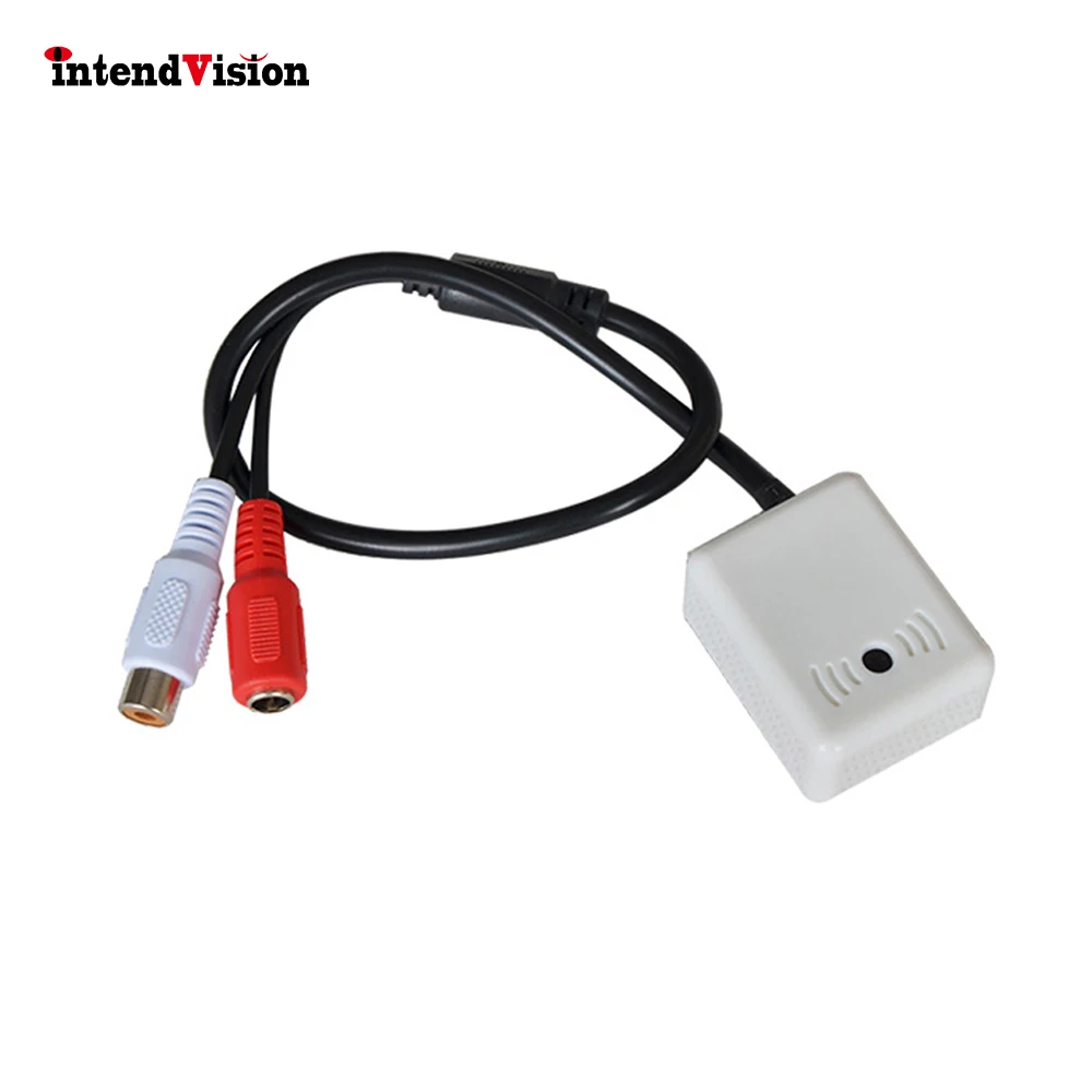 

Intendvision Adjustable Audio Pickup Microphone Sound Monitor Sensitivity Audio Monitoring For Surveillance Kits IDS04B