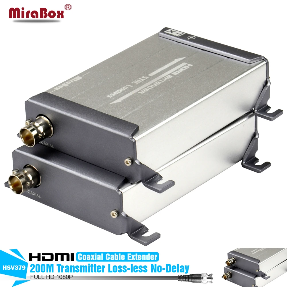 HDMI удлинитель с коаксиальным кабелем до 300 м| |