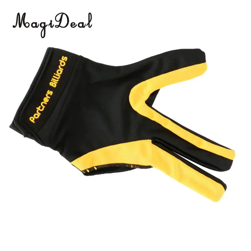 MagiDeal 1 Piece Three Fingers Full-finger Snooker Pool Cue Billiard Glove for Right Hand