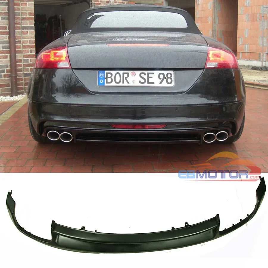 Неокрашенные задние рассеиватели TTS для замены Audi TTS MK2 8J Sline Sport Bumper 2007-2013 A068F