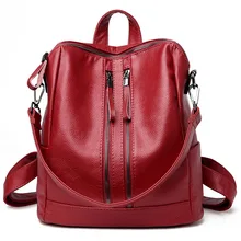 High Quality 2018 New Fashion Soft Genuine Leather Backpack Women Famous Ladies Backpacks For Teenage Girls Casual School Bag