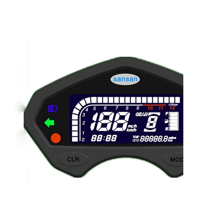 h98 car modification LCD instrument font b electronic b font digital speed mileage car dashboard assembly