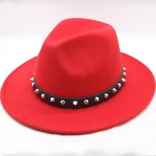 Шерсть мягкая фетровая шляпа с широкими полями чистая фетровая шляпа-котелок, Панама шляпа для женщин британский стиль Feminino Джаз церковная винтажная мужская фетровая шляпа