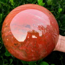 Ddh00995 ПРИРОДНЫХ красная яшма кристалл кварца сфера мяч Африк