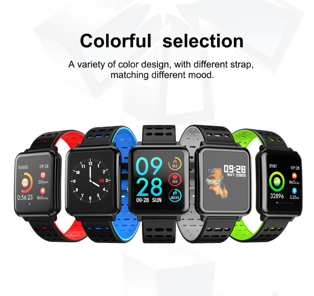 T2 Smartwatch IP67 Waterproof Wearable Device Bluetooth Pedometer Heart Rate Monitor Color Display Smart Watch For AndroidIOS (14)