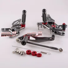 Чпу регулируемая Rearset комплект для задних подножки для Yamaha YZF R1 2009 2010 2011