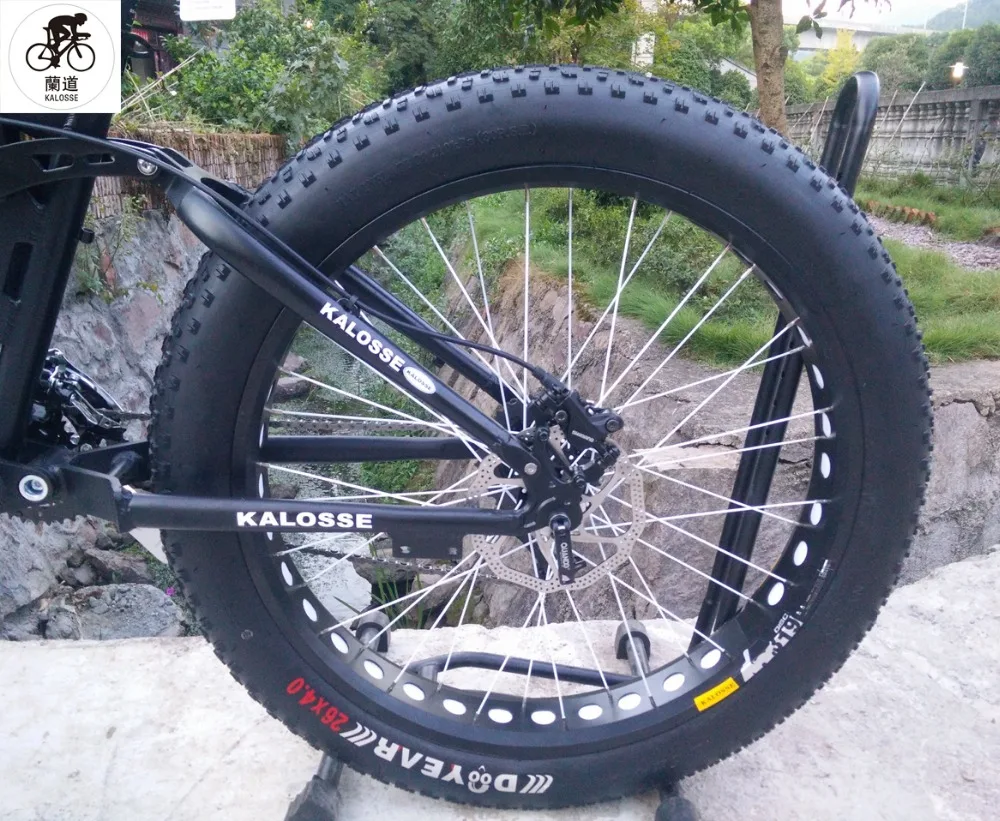 Cheap Kalosse Folding DIY colors Snow bike 26*4.0 tires Soft-tail mountain bike 24/27/30 speed tyre dirt bike 16 Cheap Kalosse Folding DIY colors Snow bike 26*4.0 tires Soft-tail mountain bike 24/27/30 speed tyre dirt bike 16