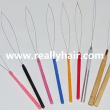 12 шт./партия, деревянная рукоятка для натягивания петли для наращивания волос, инструменты для наращивания волос