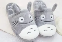 2017 Hot Sale Good Quality lovely Cute Totoro Lovely Cat Men &women Indoor Winter and Spring Warm Cartoon Slippers Sandalias