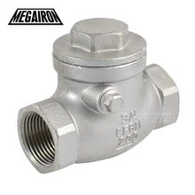 MEGAIRON BSPT 3/" DN20 PN16 CF8M резьбовой обратный клапан 200Psi из нержавеющей стали SS316 женский обратный клапан