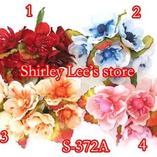 144 пучков = 864 стебель х(3 см) Шелковая Цветочная Связка с/на проволоке, мини-Цветочная, Смешанная 4 цвета