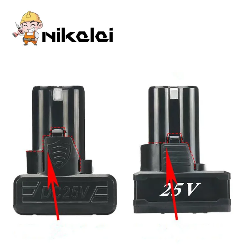 

25V Cordless screwdriver lithium battery electric drill driver hand drill driver battery Power tool accessories battery