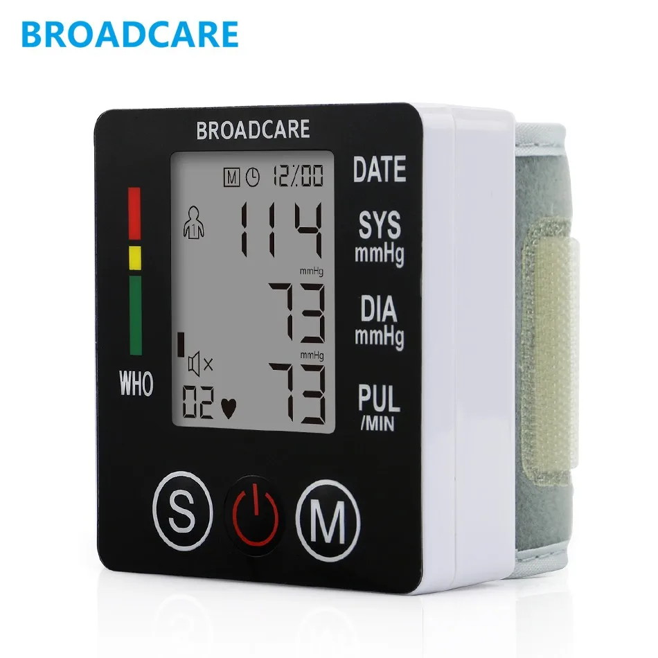 Health Care Automatic Wrist Blood Pressure Monitor Digital LCD Wrist