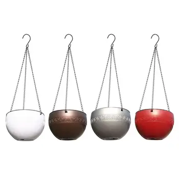 

Hanging Water-absorbing Flower Pots Transparent Indoor Plastic Green Baskets Gardening Creative Succulents Potted Plant