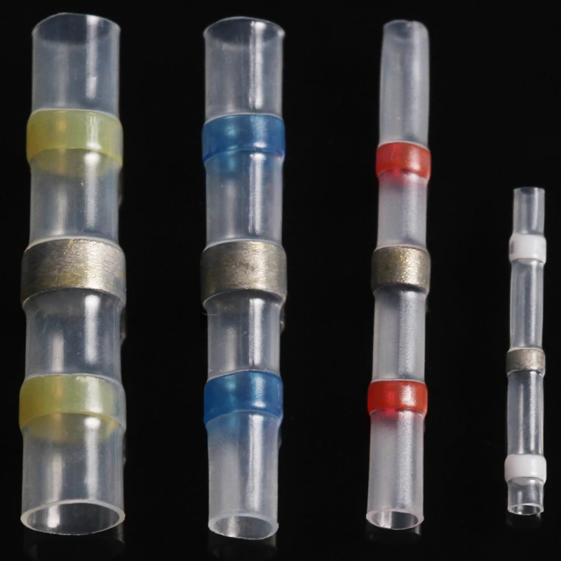 

Waterproof Seal Heat Shrink Butt Soldering Sleeve Electrical Wire Cable Connectors 26-10 AWG with Plastic Box 50pcs/lot