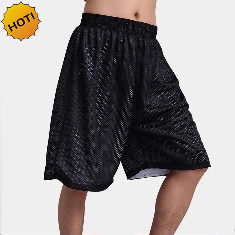 High quality 2019 Summer bodybuilding Knee length breathable reversible Net mesh Loose Balls player shorts short homme