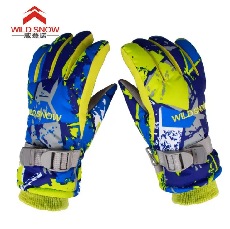 Luvas de Esqui Criança à Prova de Vento Quente à Prova Ciclismo de Esqui do Esqui de Neve Snowmobile da Motocicleta Luvas de Esqui de Inverno ao ar Hot! Água Snowboard Inverno ao ar Livre d’ de
