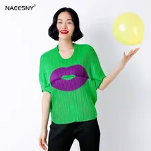 Шифоновая рубашка с коротким рукавом, женская летняя плиссированная футболка с коротким рукавом и цветным блоком, женские складные рубашки