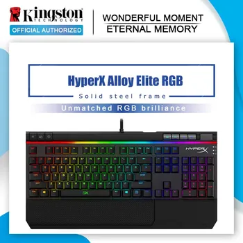 

Kingston HyperX Alloy Elite Elite Edition E-sports game mechanical keyboard Green axis red axis tea axis USB wired RGB backlight