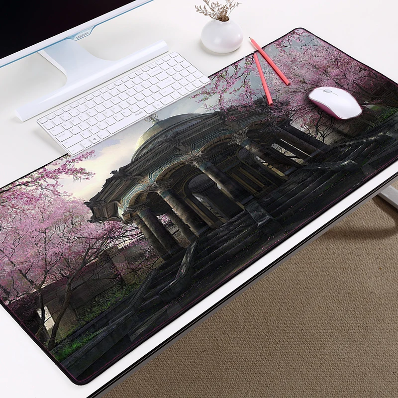 Congsipad European Style Architectural Landscape Scenery Table Mats Mousepad Large Size Wear Soft Rubber Mats Comfortable Mats