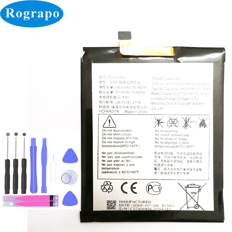 2800 мАч TLP027AJ батарея для Alcatel A5 LED 8085i 8085D 5085Y батареи мобильных телефонов | Мобильные