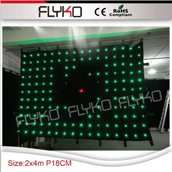 portable led stage curtain screen p18m 2*4min Stage Lighting Effect