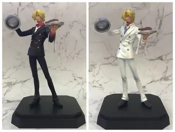 

20.5cm Japanese anime figure one piece Sanji chef black/white suit ver action figure collectible model toys for boys
