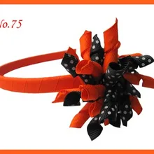 100 шт 2,5 ''korker ободки разноцветные korker банты для волос, ободок Популярные банты для волос