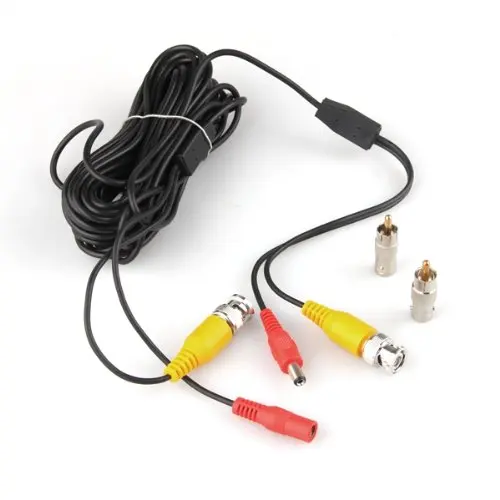 

CES-10m 33ft Security Video/ Power Cable BNC + RCA Plug Combination Cable for CCTV Camera