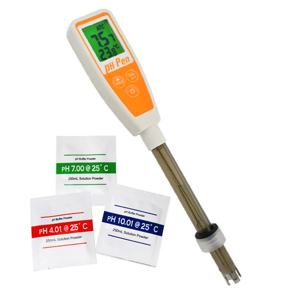 Pen type 12cm Probe pH Temperature ATC Self Calibration Digital Meter