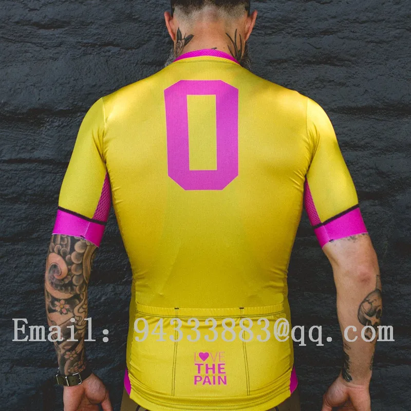LOVE THE PAIN summer men short sleeve jersey 2019 triathlon bike professional team clothing 100+ new style custom factory outlet