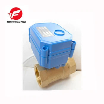 

CE ROHS CWX-15N Full bore brass Motorized Ball Valve DN8 DN15 DN20 female-female BSP DC12V CR04 normal open electric water valve