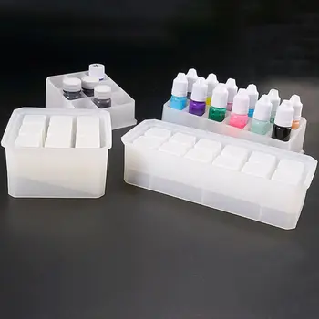 

Crystal Epoxy Mould DIY Manual Storage Box Highlight 9/12 Square Storage Boxes Silicone Mold