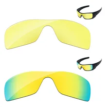 24 K золотой и кристально желтый 2 шт замена линз для Batwolf солнцезащитные очки Рамка UVA и UVB Защита