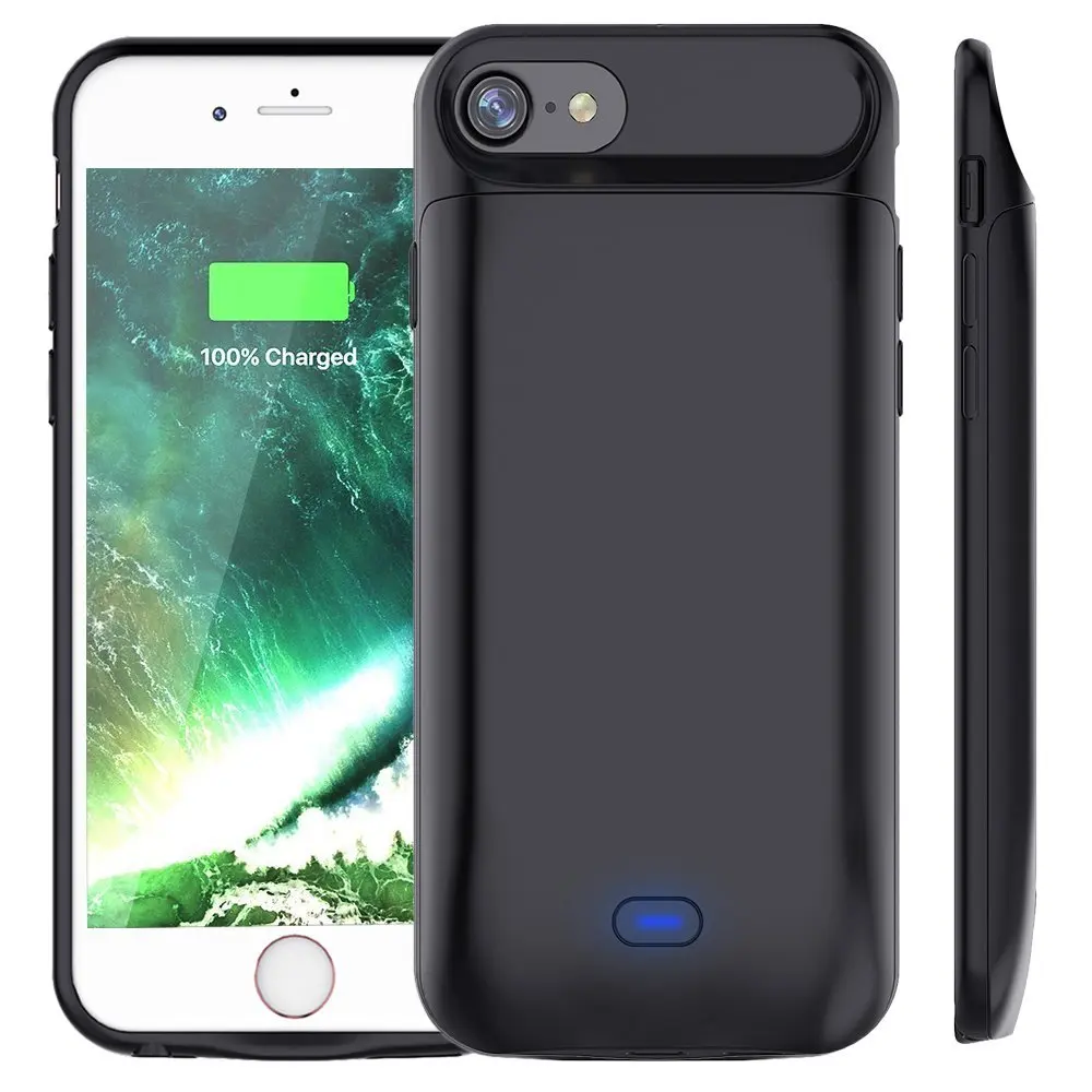 Koop 2018 5000 mah 7200 mah Oplader batterij Case Voor iPhone 6 7 8 Power Bank Case Externe Batterij Opladen voor iphone6 7 8 plus