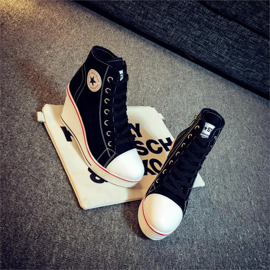 Women Wedges High Heels Platform Shoes Sneakers Woman Dropshipping