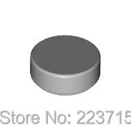 Плоская плитка 1x1 круглая* 100 шт DIY enlighten block brick часть № 98138, совместима с другими сборочными частицами