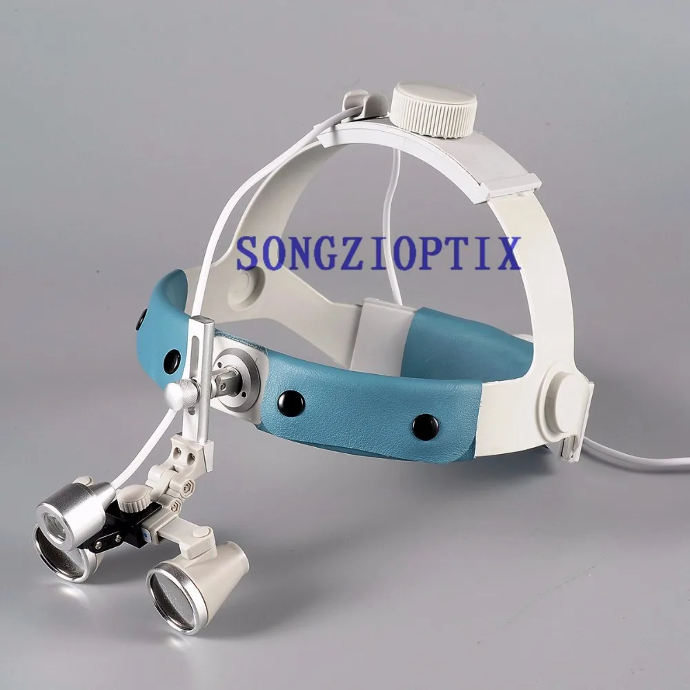 Высокое качество(2.5X 3X 3.5X опционально) головная повязка зубные Хирургические лупы с SZ-1 высокой яркости светодиодный фонарь