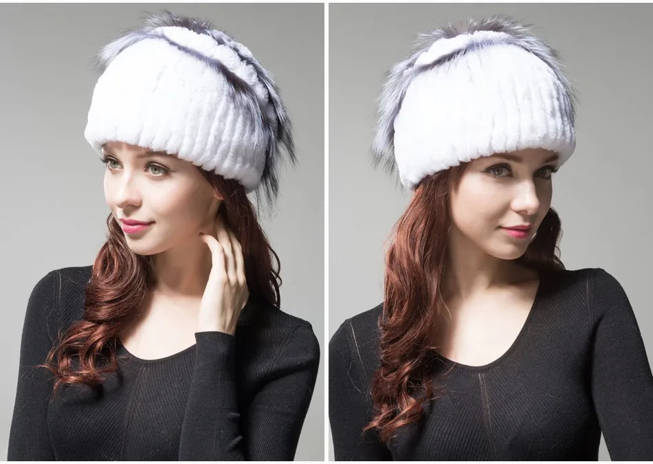 fur woman winter hats PCM009 (10)